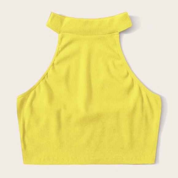 yellow halter top - Picture 2 of 2